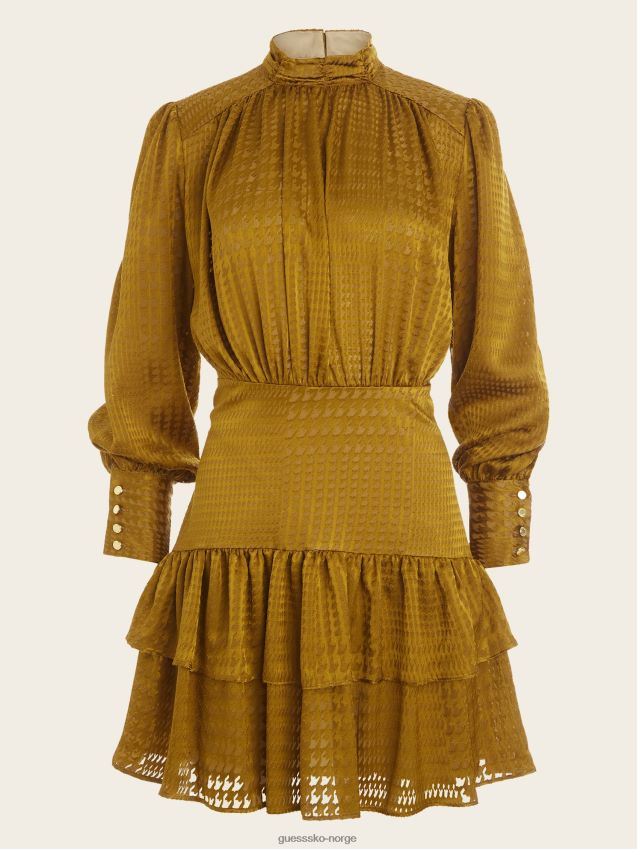 Guess oliven gull prins av wale millie kjole oliven gull prins av wale kvinner F0LJ809560