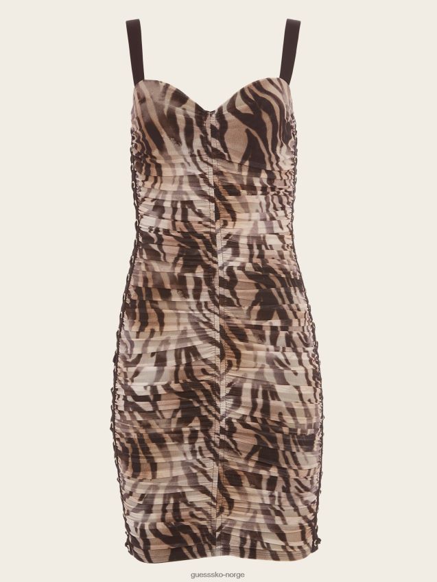 Guess røyk og speil korsettkjole røyk og speil print røyk og speiltrykk kvinner F0LJ809709