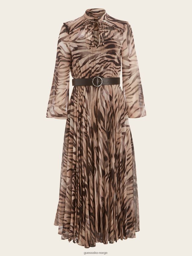 Guess røyk og speil print røyk og speil kjole røyk og speiltrykk kvinner F0LJ809578