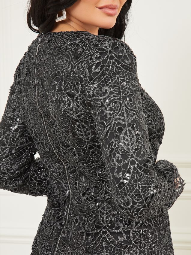 Guess shimmy blondekjole jet black multi jet black multi kvinner F0LJ809747