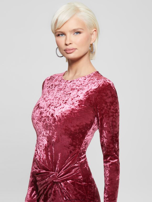 Guess tragisk stein 34\'\' sophie fløyelskjole tragisk stein 34\'\' kvinner F0LJ809350