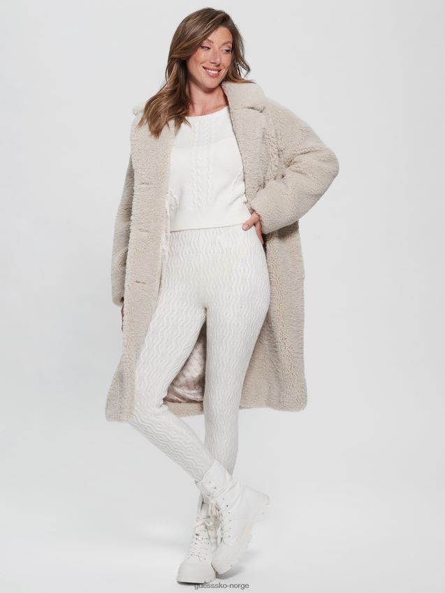 Guess blaire kabelleggings i ullblanding due hvit due hvit kvinner F0LJ809331