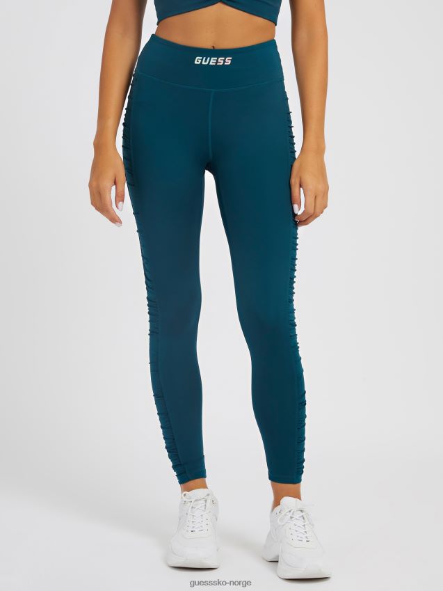 Guess draperte detaljer leggings blå blå kvinner F0LJ802977
