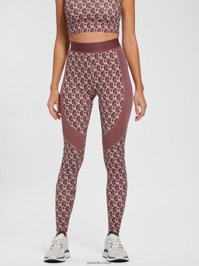 Guess g cube red combo eco daria cube leggings g kube rød kombo kvinner F0LJ809838