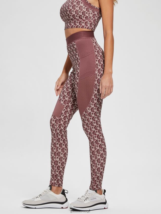 Guess g cube red combo eco daria cube leggings g kube rød kombo kvinner F0LJ809838