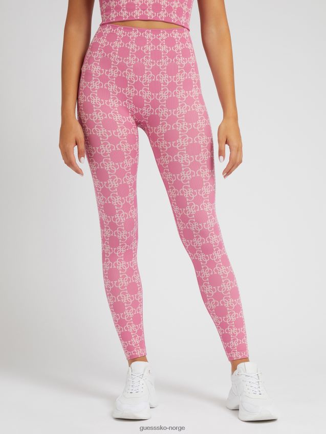 Guess hele logo legging lilla lilla kvinner F0LJ803685