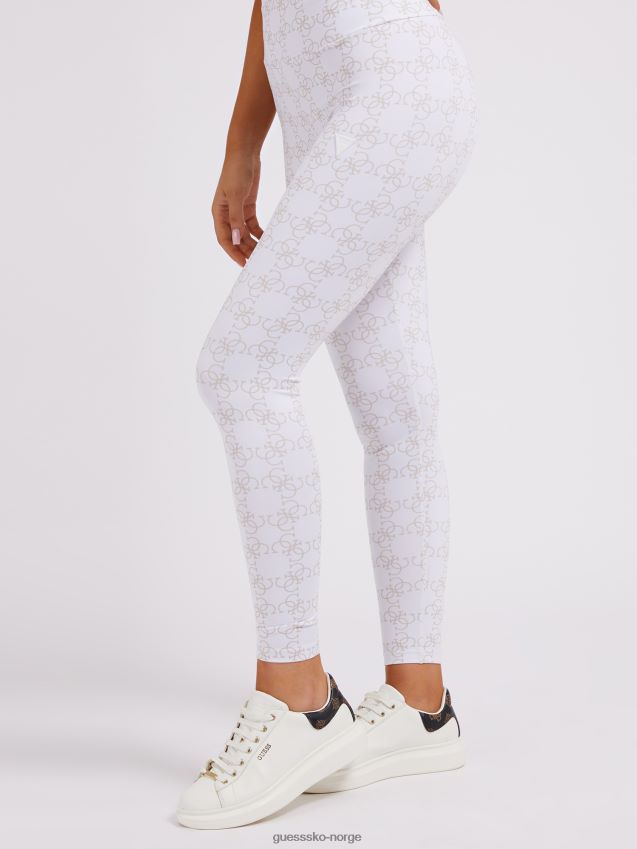 Guess hvit over hele logoleggings hvit kvinner F0LJ804840