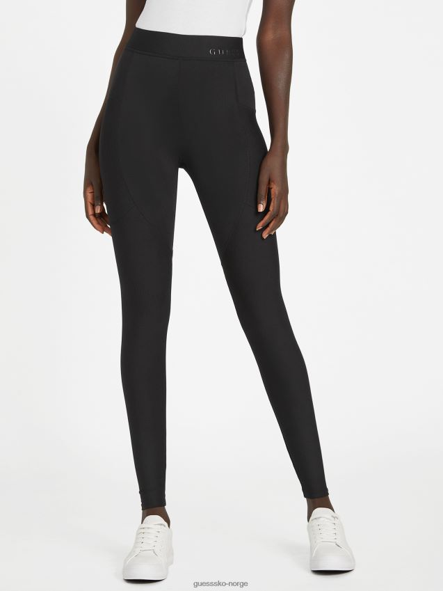 Guess ikram aktive leggings kulsort kulsvart kvinner F0LJ806786
