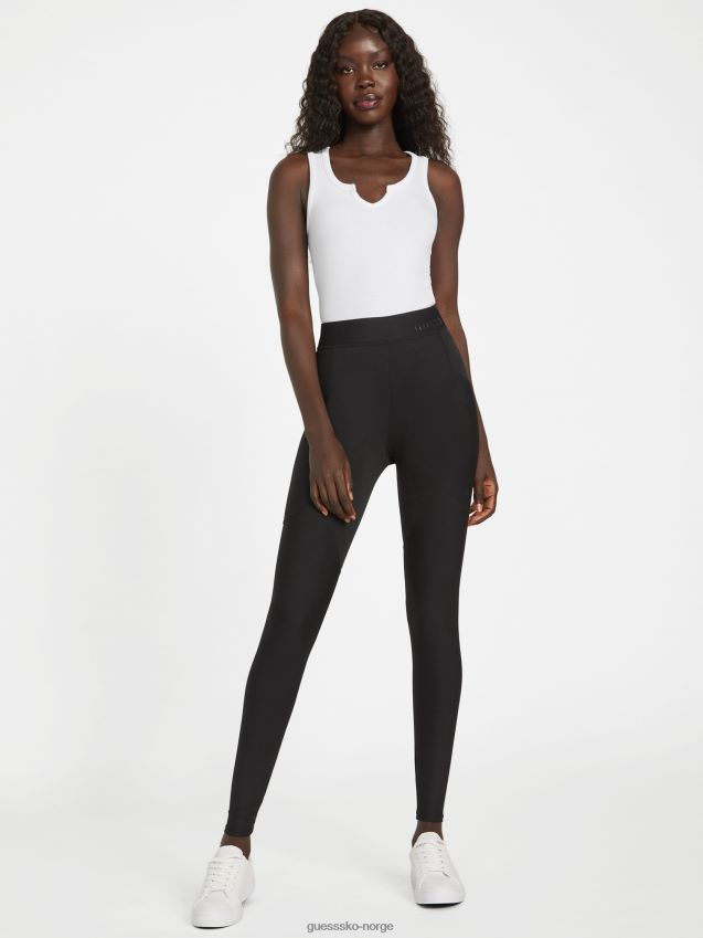 Guess ikram aktive leggings kulsort kulsvart kvinner F0LJ806786