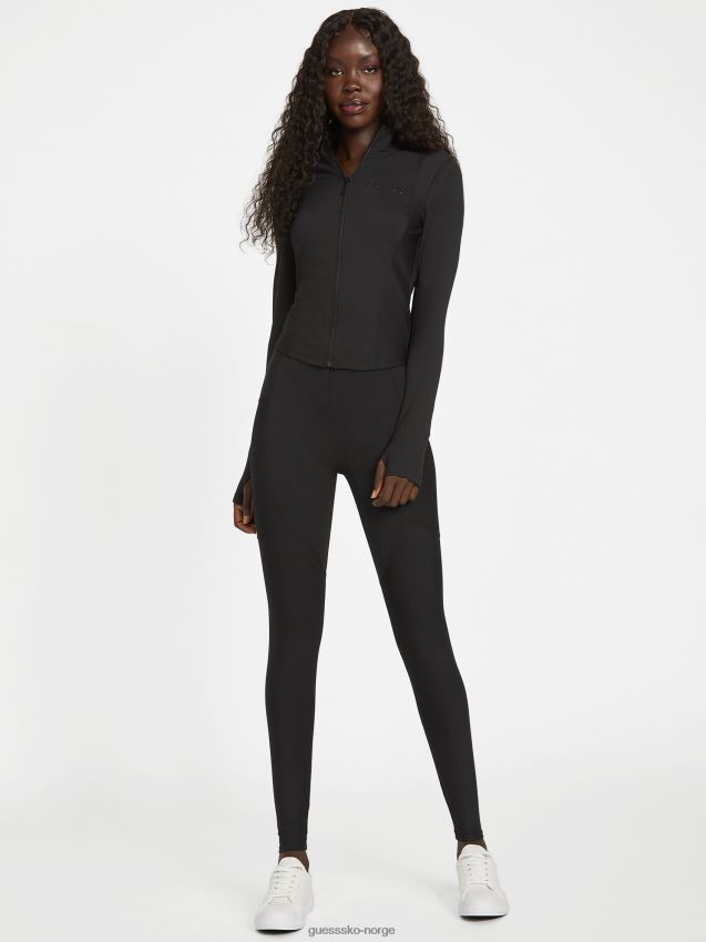 Guess ikram aktive leggings kulsort kulsvart kvinner F0LJ806786