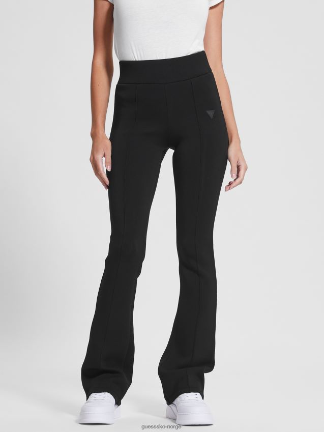 Guess øko allie bootcut leggings jet black kulsvart kvinner F0LJ809414