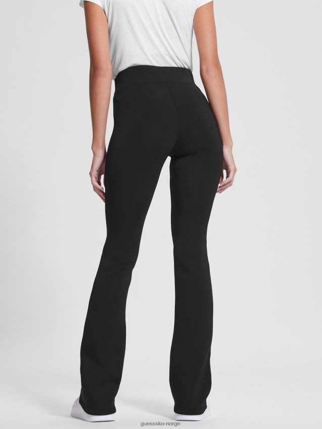 Guess øko allie bootcut leggings jet black kulsvart kvinner F0LJ809414