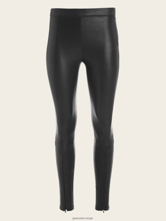 Guess legging i eliteskinn kulsort kulsvart kvinner F0LJ809603