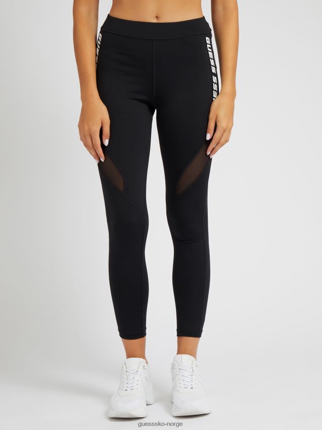 Guess legging med svart sidelogo svart kvinner F0LJ804869