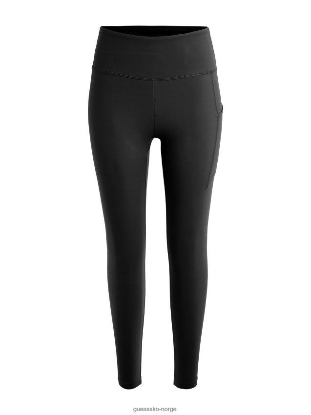 Guess leggings i sort sidelomme svart kvinner F0LJ804864