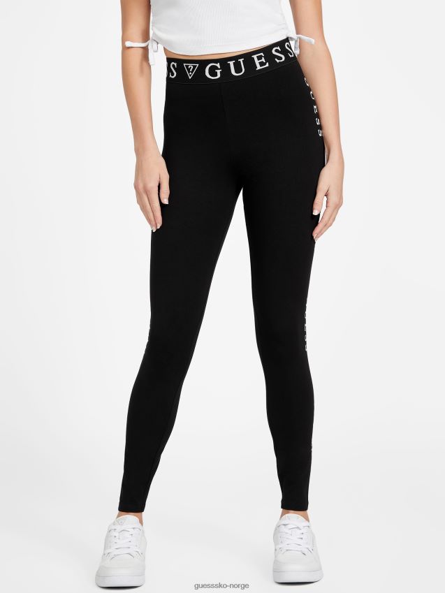 Guess mailley-logo-leggings kulsort kulsvart kvinner F0LJ806818
