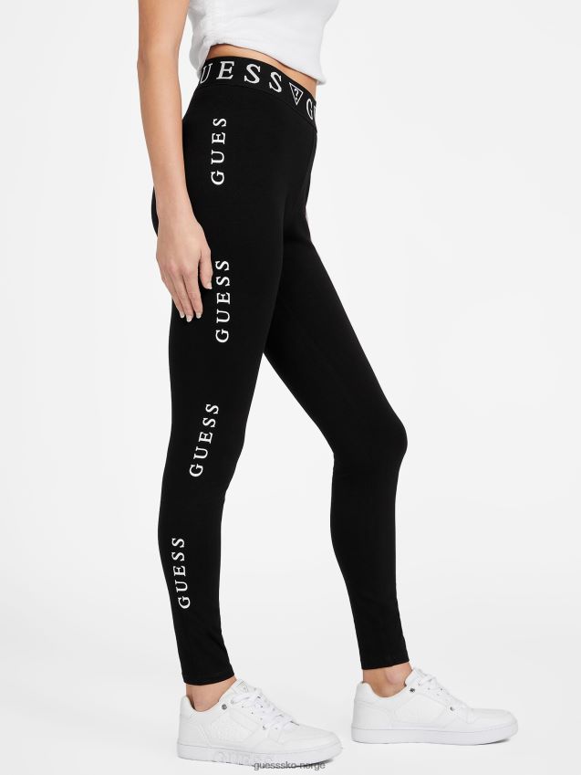 Guess mailley-logo-leggings kulsort kulsvart kvinner F0LJ806818