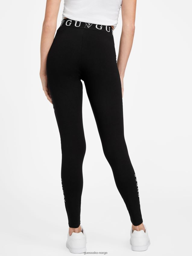 Guess mailley-logo-leggings kulsort kulsvart kvinner F0LJ806818