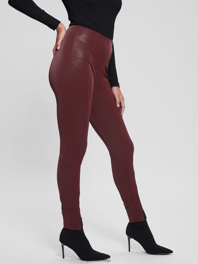 Guess mystic wine katt korsettleggings mystisk vin kvinner F0LJ809338
