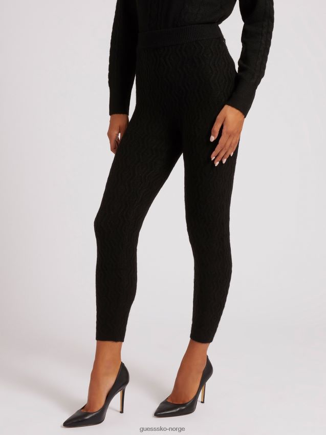 Guess svarte kabler genser leggings svart kvinner F0LJ802879