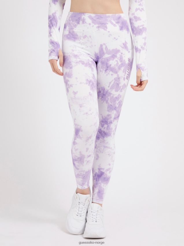 Guess tie-dye leggings lilla lilla kvinner F0LJ803873
