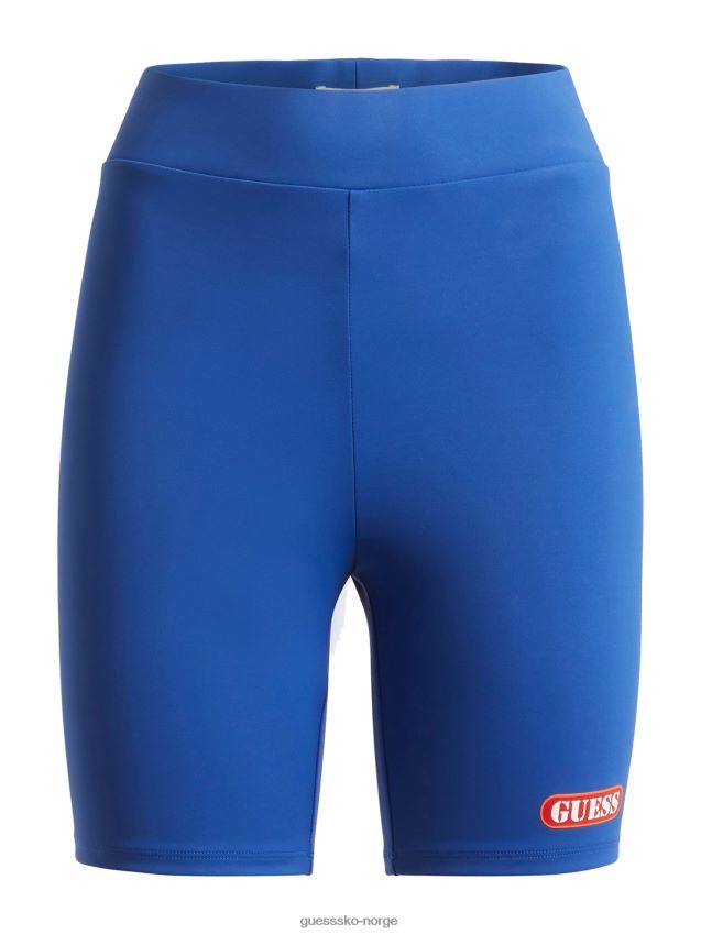 Guess bikershorts med blå sidelogo blå kvinner F0LJ803684