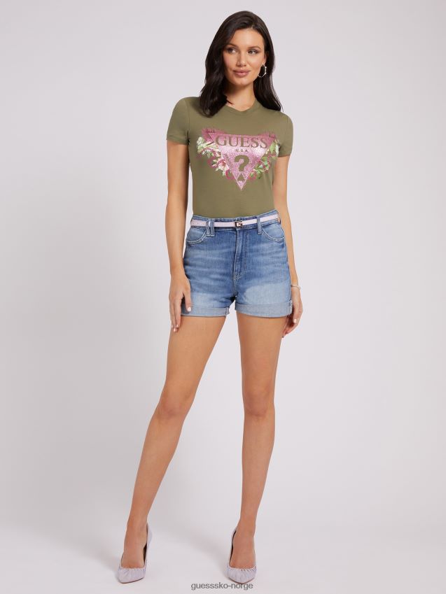 Guess blå denimshorts med avslappet passform blå kvinner F0LJ803258