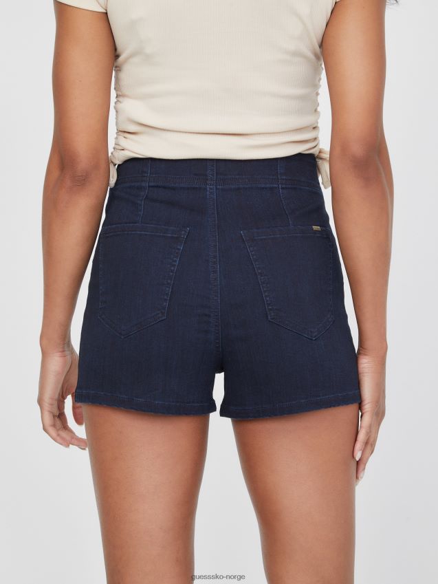 Guess dark wash eco emberly korsettshorts mørk vask kvinner F0LJ807282