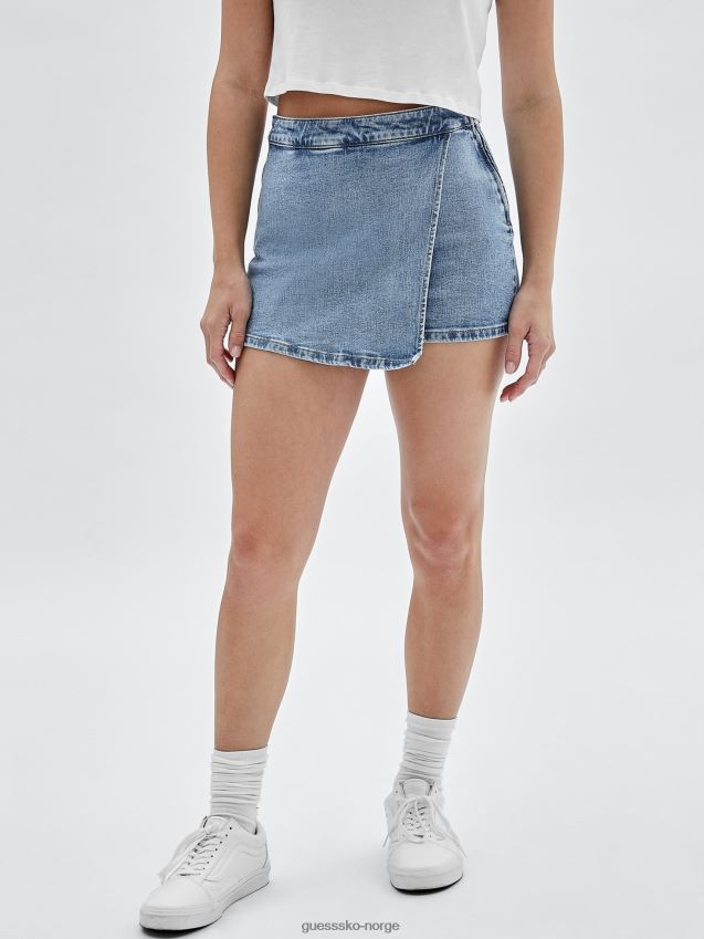 Guess denim shorts blå blå kvinner F0LJ802708