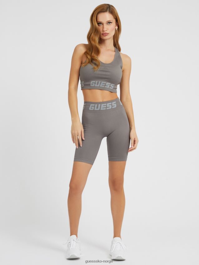 Guess sømløs biker kort brun brun kvinner F0LJ803045