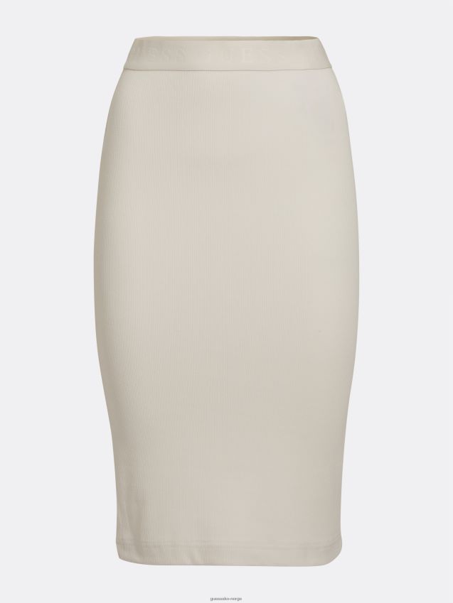 Guess elastisk logo skjørt med tett passform hvit hvit kvinner F0LJ806631