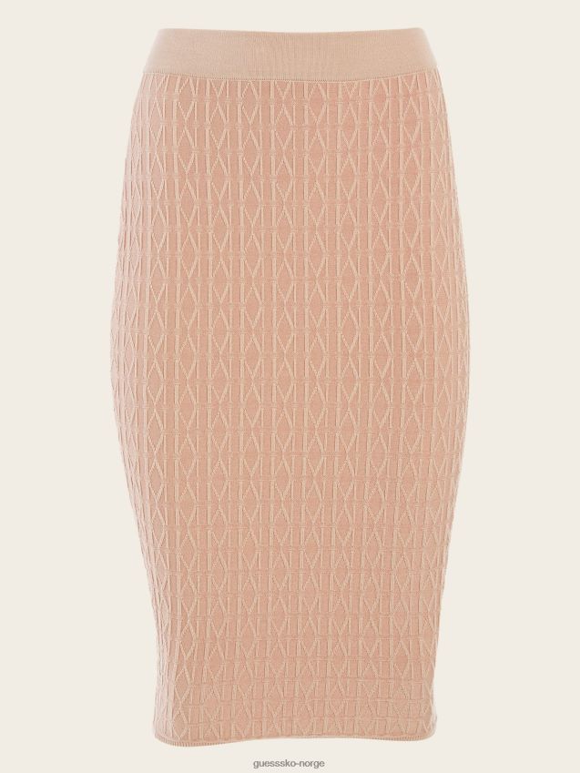 Guess emma jacquard genser skjørt blond ambisjon blonde ambisjoner kvinner F0LJ809511