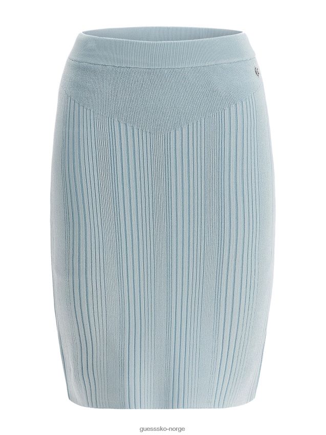 Guess lyseblå genser ribbeskjørt lyse blå kvinner F0LJ802842