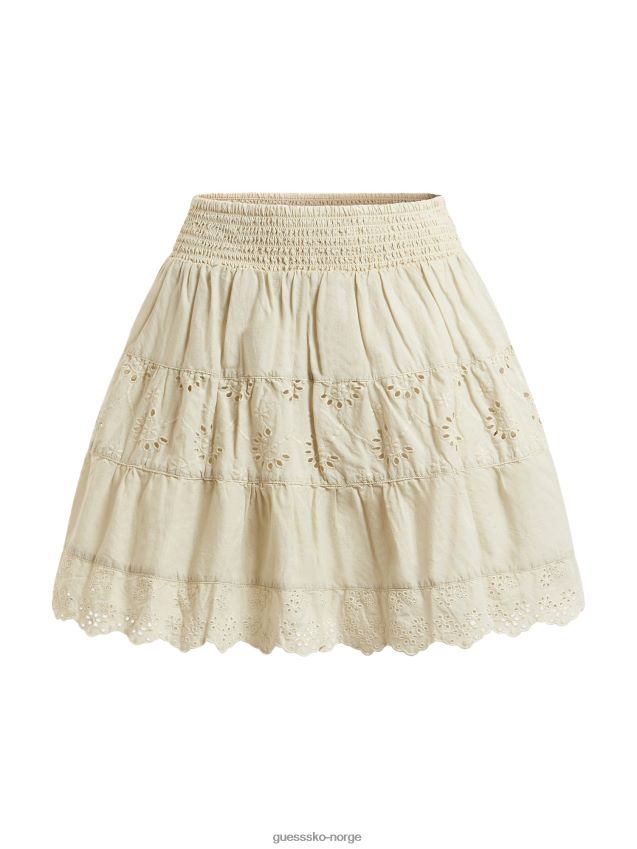 Guess maljedetaljer skjørt grønt grønn kvinner F0LJ803558