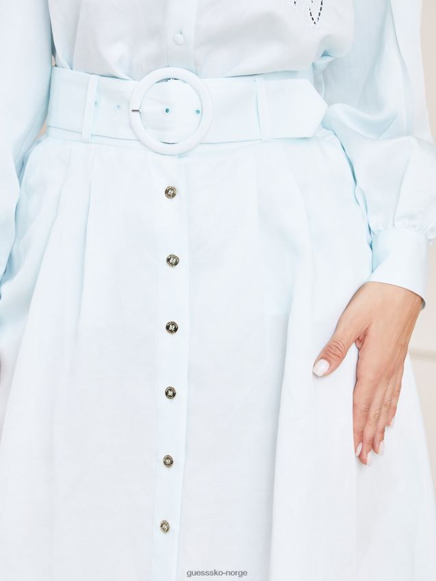 Guess marciano belteskjørt lyseblått lyse blå kvinner F0LJ803710