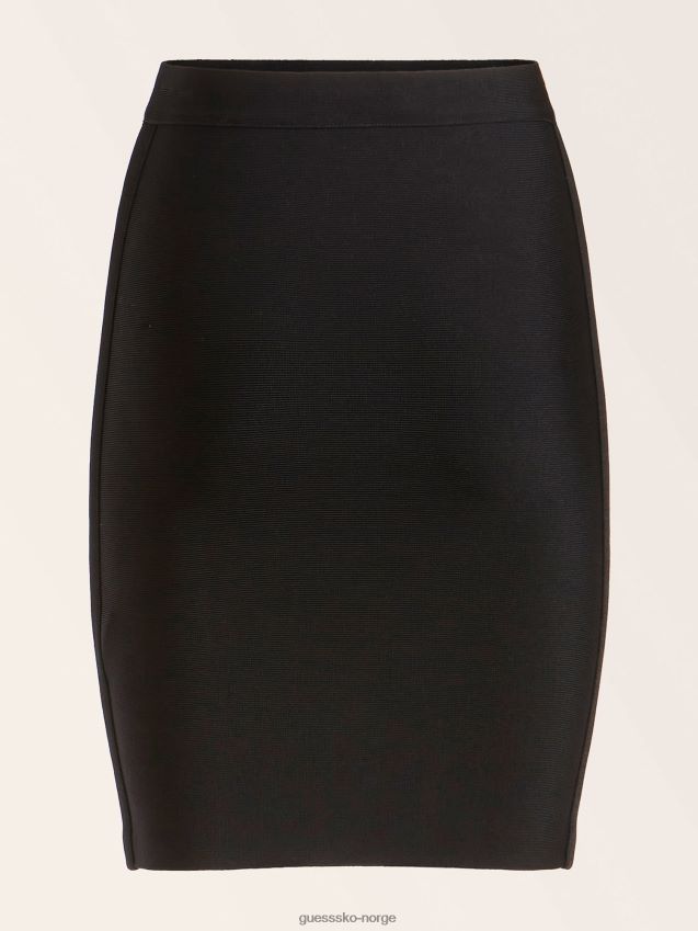Guess marciano tight fit skjørt svart svart kvinner F0LJ806000