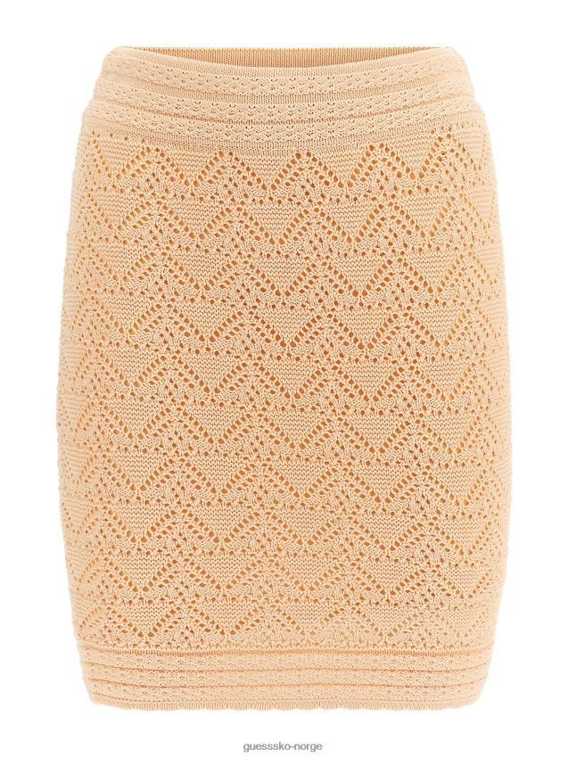 Guess rosa marciano skjørt i viskoseblanding rosa kvinner F0LJ803396