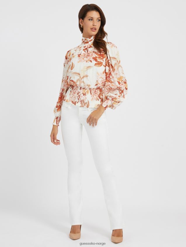 Guess floral fantasy all over print topp blomsterfantasi kvinner F0LJ802964