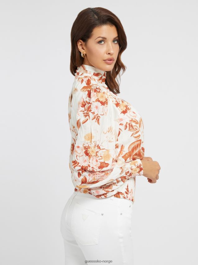 Guess floral fantasy all over print topp blomsterfantasi kvinner F0LJ802964