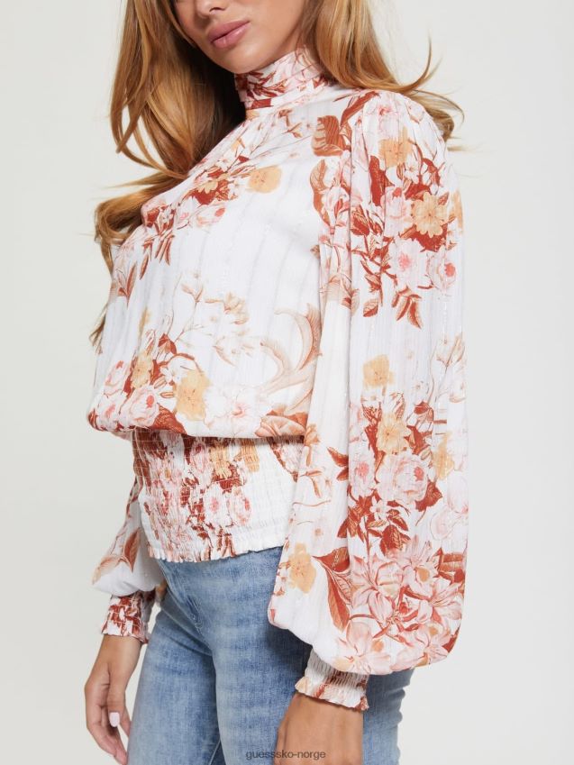 Guess floral fantasy all over print topp blomsterfantasi kvinner F0LJ802964