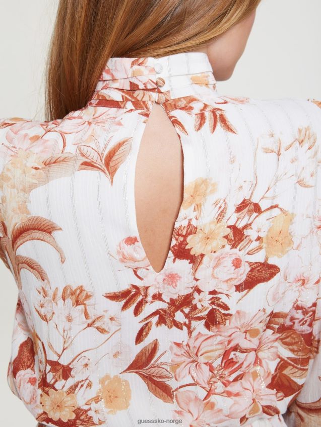 Guess floral fantasy all over print topp blomsterfantasi kvinner F0LJ802964