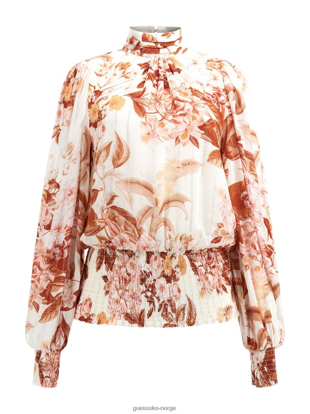 Guess floral fantasy all over print topp blomsterfantasi kvinner F0LJ802964