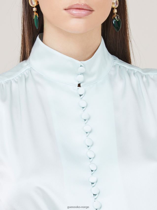 Guess lyseblå marciano buttuned skjorte lyse blå kvinner F0LJ802902