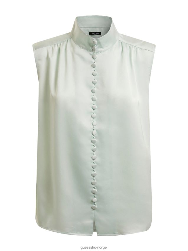 Guess lyseblå marciano buttuned skjorte lyse blå kvinner F0LJ802902