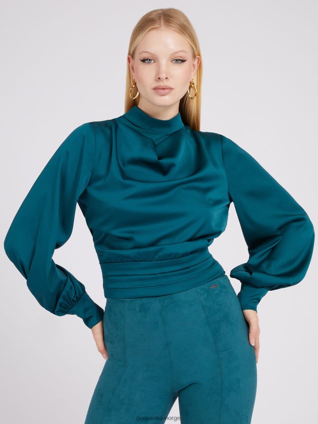 Guess åpen ryggkropp blå blå kvinner F0LJ803161