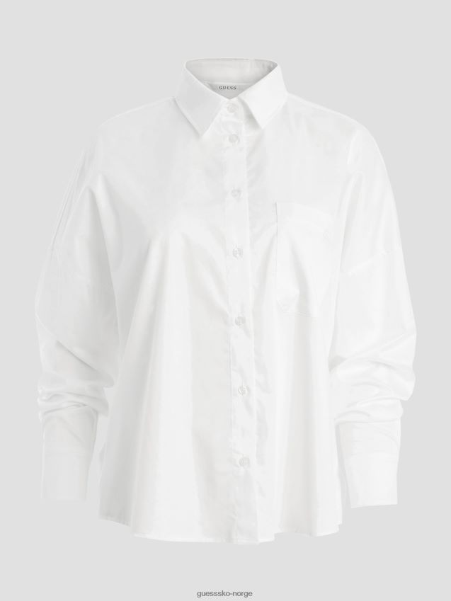 Guess ren hvit laney skjorte Ren hvit kvinner F0LJ809226