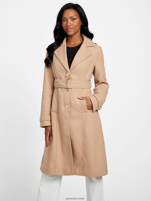 Guess aura ullblanding pels melkeaktig karamell melkeaktig karamell kvinner F0LJ806812