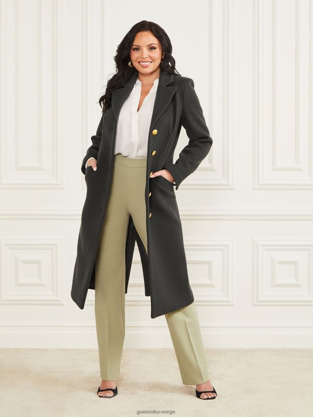 Guess chenille grønn francesca london kåpe chenille grønn kvinner F0LJ809670