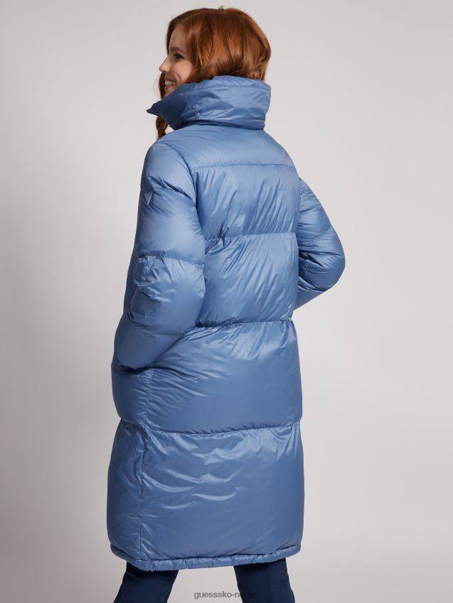 Guess ekte duntrykt fôrpuffer lyseblå lyse blå kvinner F0LJ803715