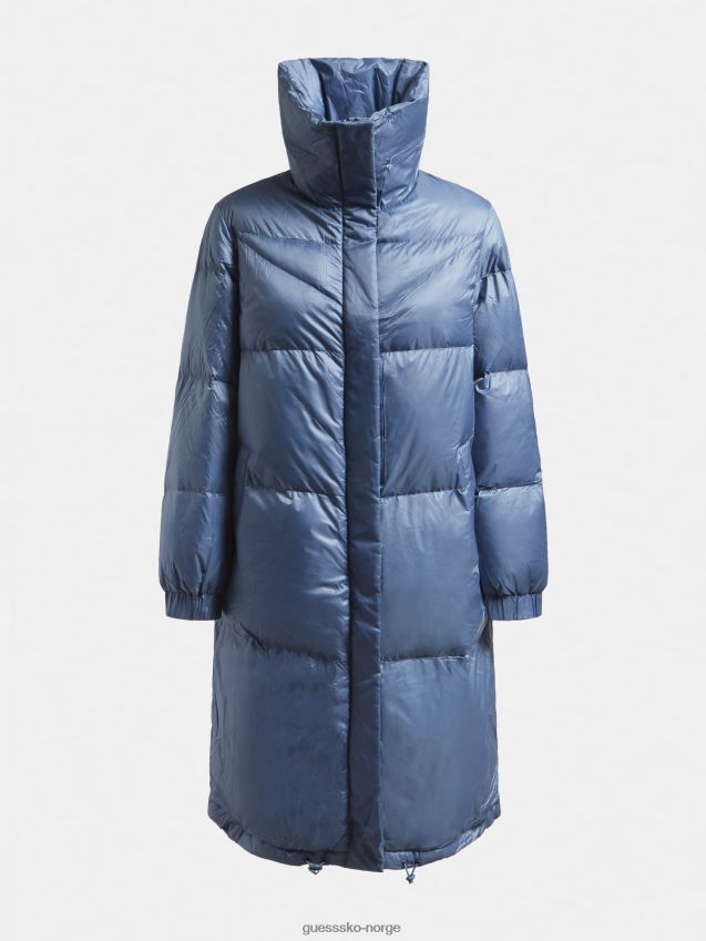 Guess ekte duntrykt fôrpuffer lyseblå lyse blå kvinner F0LJ803715